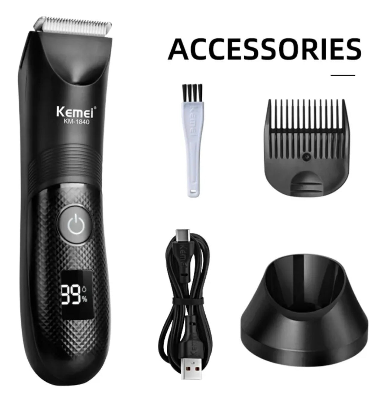 Afeitadora y Depiladora Recargable Kemei